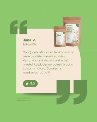 Ďalšia pozitívna recenzia od pani Jany 😍 #health #supplements #zdravieakrása #doplnkystravy #constipation #digestion
