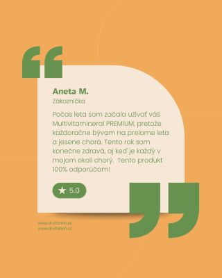 Ďalšia pozitívna recenzia na produkt Multivitamineral PREMIUM 🙏🏽😍 #health #supplements #zdravastrava #zdravie...